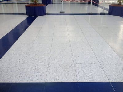 Nachher Terrazzo Böden reinigen