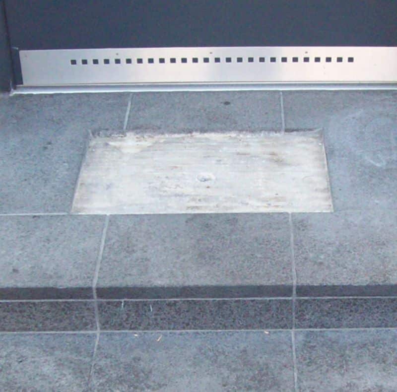 Vorher Basalt reinigen