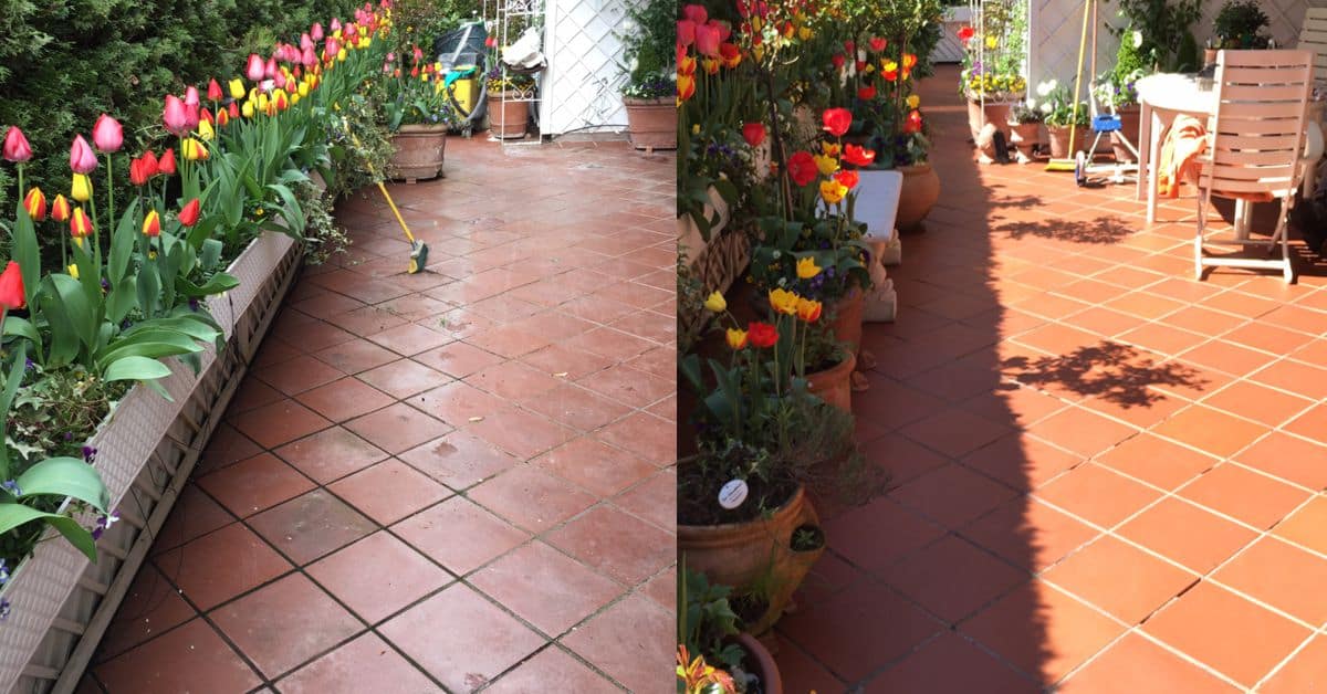 Terrassenreinigung