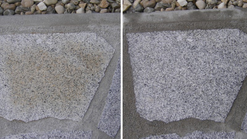 Wie entfernt man eingezogene Flecken aus Natursteinen