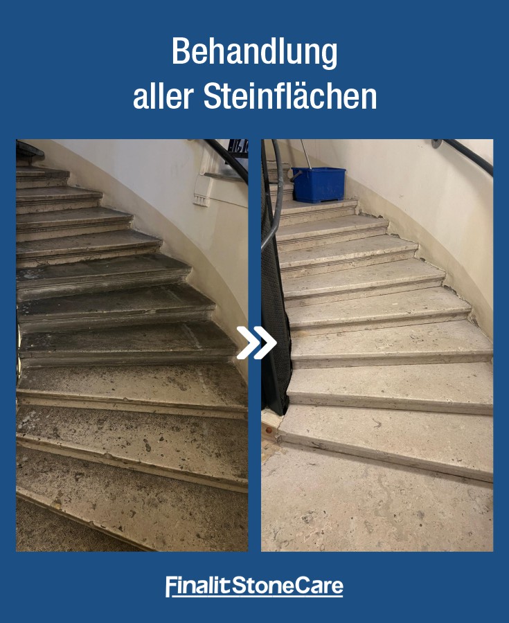 Vorher-Nachher einer professionellen Treppenhaussanierung